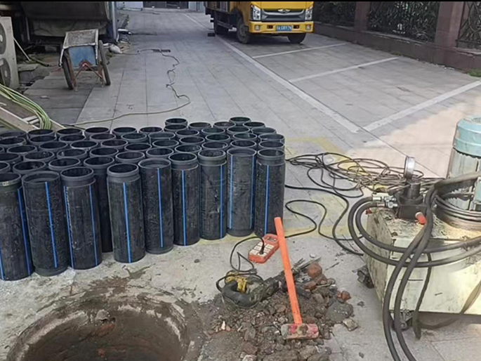 大丰镇PE置换管厂家 DN315置换管 非开挖管短管置换